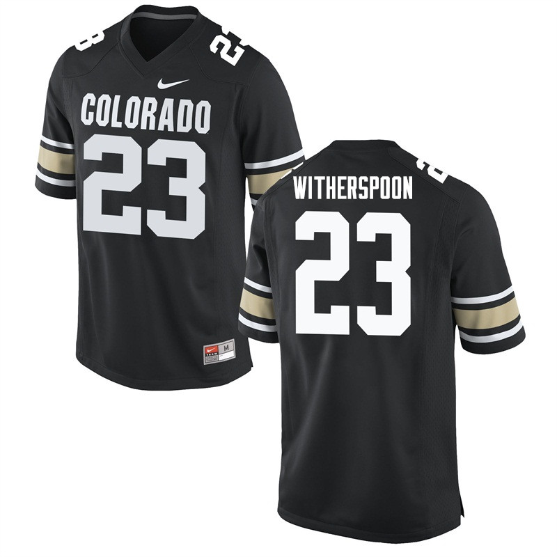 Men #23 Ahkello Witherspoon Colorado Buffaloes College Football Jerseys Sale-Home Black - Click Image to Close